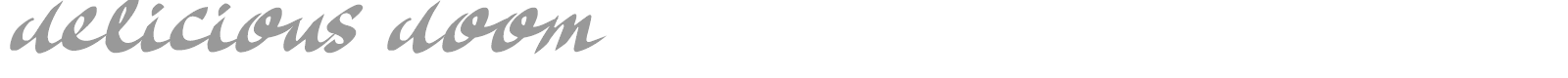 Delicious Doom font preview